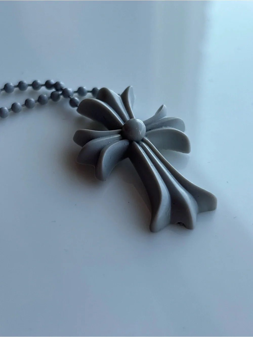 White Chrome Hearts Necklace